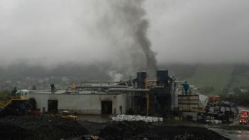 Incendie chez Royal Mat de Beauceville le 16 juin 2013