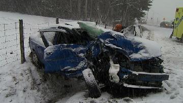 La temp�te cause plusieurs accidents dans la r�gion
