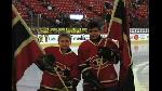 Deux jeunes Beaucevillois porte-drapeaux au Centre Bell