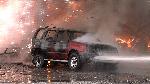 Spectaculaire incendie � Vall�e-Jonction