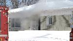 Incendie � Notre-Dame-des-Pins le 16 janvier 2012