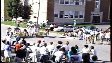 Course de lits � Saint-Joseph en 1993
